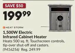 Princess Auto 1,500W Electric Infrared Cabinet Heater offer