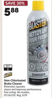 Princess Auto Non-Chlorinated Brake Cleaner offer