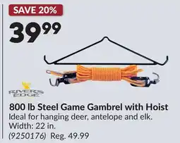 Princess Auto 800 lb Steel Game Gambrel with Hoist offer