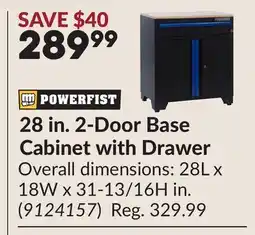 Princess Auto 28 in. 2-Door Base Cabinet with Drawer offer