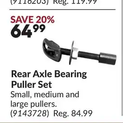 Princess Auto Rear Axle Bearing Puller Set offer