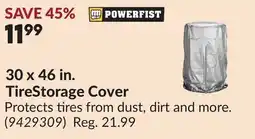 Princess Auto 30 x 46 in. TireStorage Cover offer