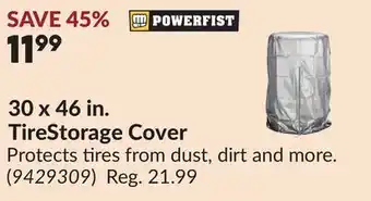 Princess Auto 30 x 46 in. TireStorage Cover offer