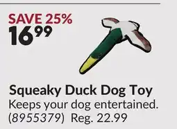 Princess Auto Squeaky Duck Dog Toy offer