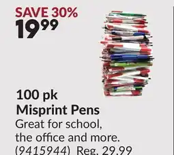 Princess Auto 100 pk Misprint Pens offer