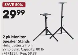 Princess Auto 2 pk Monitor Speaker Stands offer