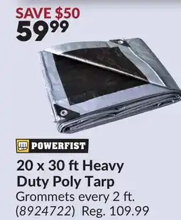 Princess Auto 20 x 30 ftHeavy Duty Poly Tarp offer