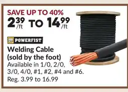 Princess Auto Welding Cable (sold by the foot) offer