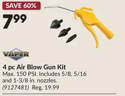 Princess Auto 4 pc Air Blow Gun Kit offer