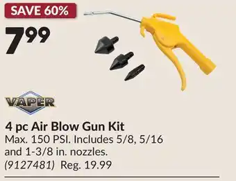 Princess Auto 4 pc Air Blow Gun Kit offer