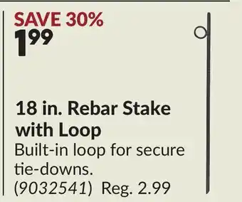 Princess Auto 18 in. Rebar Stake with Loop offer