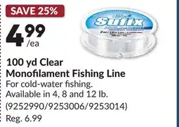 Princess Auto 100 yd Clear Monofilament Fishing Line offer