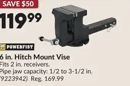 Princess Auto 6 in. Hitch Mount Vise offer