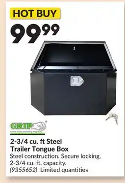 Princess Auto 2-3/4 cu. ftSteel Trailer Tongue Box offer