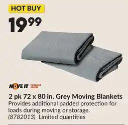 Princess Auto 2 pk 72 x 80 in. Grey Moving Blankets offer