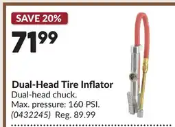 Princess Auto Dual-Head Tire Inflator offer
