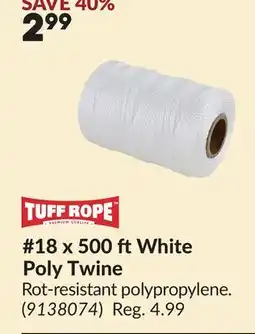 Princess Auto 18 x 500 ftWhite Poly Twine offer
