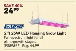 Princess Auto 2 ft25W LED Hanging Grow Light offer
