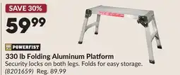Princess Auto 330 lb Folding Aluminum Platform offer