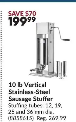 Princess Auto 10 lb Vertical Stainless-Steel Sausage Stuffer offer