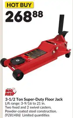 Princess Auto 3-1/2 Ton Super-Duty Floor Jack offer