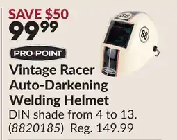 Princess Auto Vintage Racer Auto-Darkening Welding Helmet offer