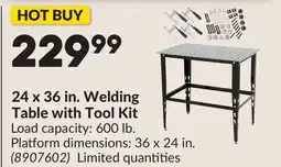 Princess Auto 24 x 36 in. Welding Table with Tool Kit offer