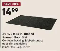 Princess Auto 31-1/2 x 45 in. Ribbed Runner Floor Mat offer