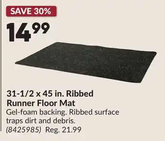 Princess Auto 31-1/2 x 45 in. Ribbed Runner Floor Mat offer