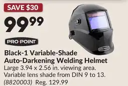 Princess Auto Black-1 Variable-Shade Auto-Darkening Welding Helmet offer