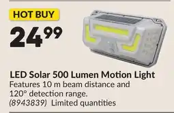 Princess Auto LED Solar 500 Lumen Motion Light offer