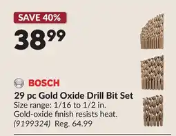 Princess Auto 29 pc Gold Oxide Drill Bit Set offer