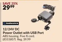 Princess Auto 12/24V DC Power Outlet with USB Port offer