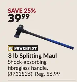 Princess Auto 8 lb Splitting Maul offer