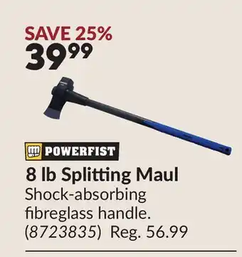Princess Auto 8 lb Splitting Maul offer