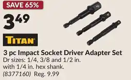 Princess Auto 3 pc Impact Socket Driver Adapter Set offer