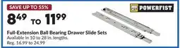 Princess Auto Full-Extension Ball Bearing Drawer Slide Sets offer