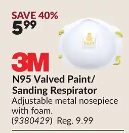 Princess Auto N95 Valved Paint/ Sanding Respirator offer