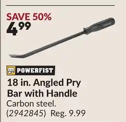 Princess Auto 18 in. Angled Pry Bar with Handle offer