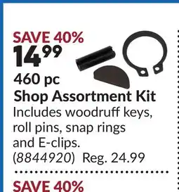 Princess Auto 460 pc Shop Assortment Kit offer