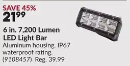 Princess Auto 6 in. 7,200 Lumen LED Light Bar offer