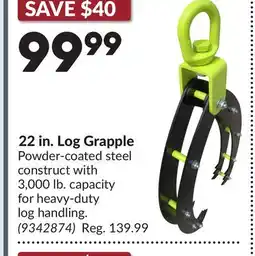 Princess Auto 22 in. Log Grapple offer