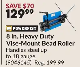 Princess Auto 8 in. Heavy Duty Vise-Mount Bead Roller offer
