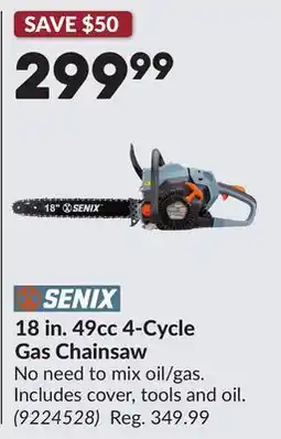 Princess Auto 18 in. 49cc 4-Cycle Gas Chainsaw offer