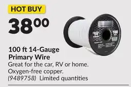 Princess Auto 100 ft14-Gauge Primary Wire offer