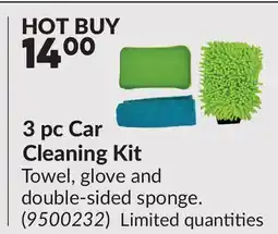 Princess Auto 3 pc Car Cleaning Kit offer