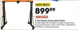Princess Auto 1 Ton Gantry Crane with Trolley offer