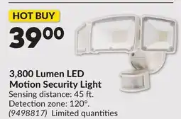 Princess Auto 3,800 Lumen LED Motion Security Light offer