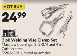 Princess Auto 3 pk Welding Vise Clamp Set offer