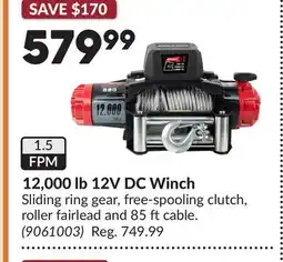 Princess Auto 12,000 lb 12V DC Winch offer